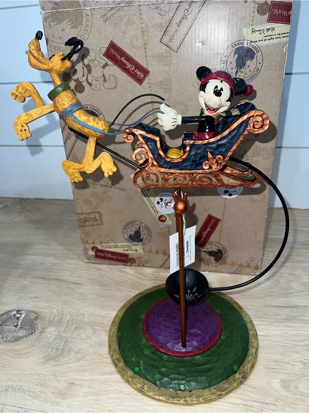 Rare!! Vintage Rocking Mickey & Pluto Collectible